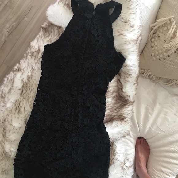 Lulus Lace Love Poem Black Dress XS - Picture 9 of 14